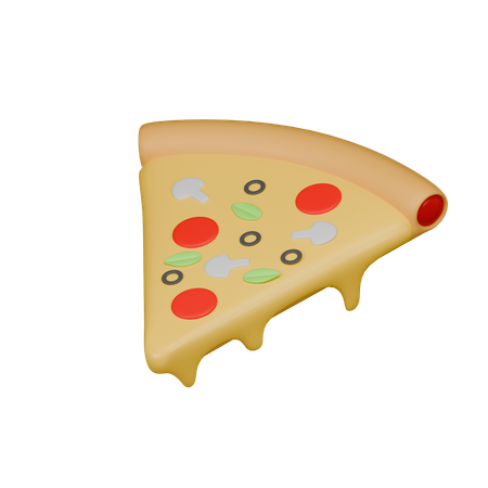 Fatia de pizza  3D Icon