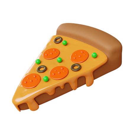 Fatia de pizza  3D Icon