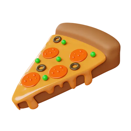 Fatia de pizza  3D Icon