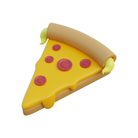 Fatia de pizza  3D Illustration