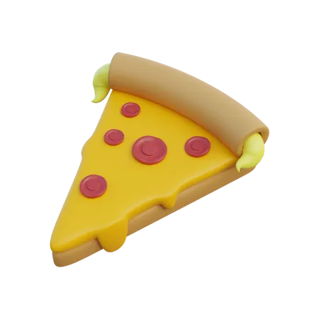 Fatia de pizza  3D Illustration