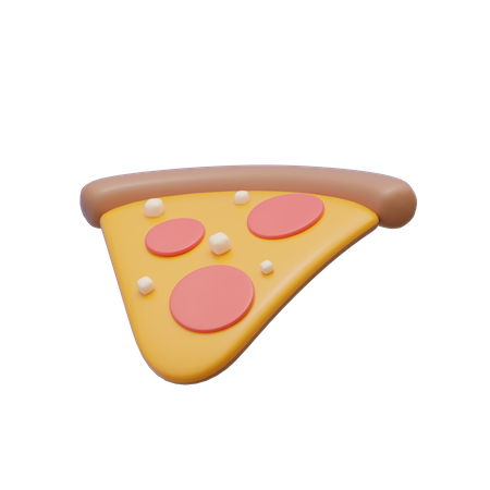 Fatia de pizza  3D Illustration