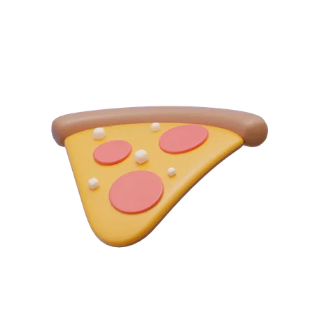 Fatia de pizza  3D Illustration