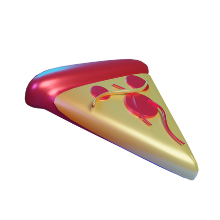 Fatia de pizza  3D Illustration