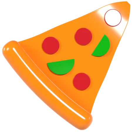 Fatia de pizza  3D Illustration