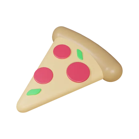 Fatia de pizza  3D Illustration