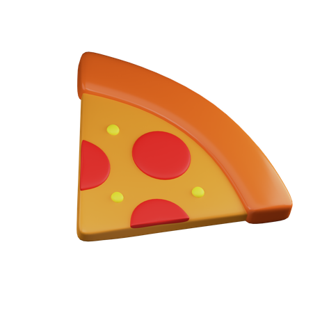 Fatia de pizza  3D Illustration