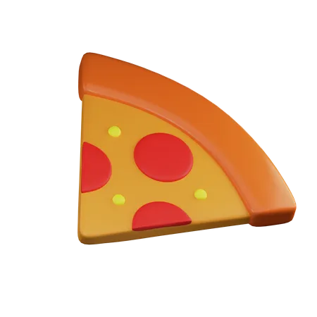 Fatia de pizza  3D Illustration