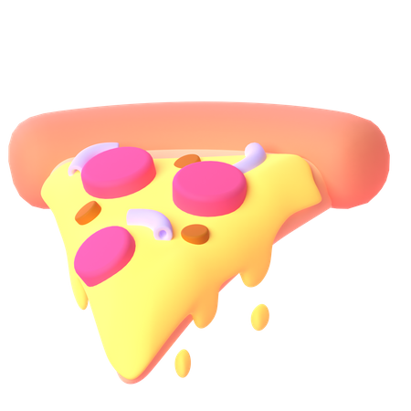 Fatia de pizza  3D Icon