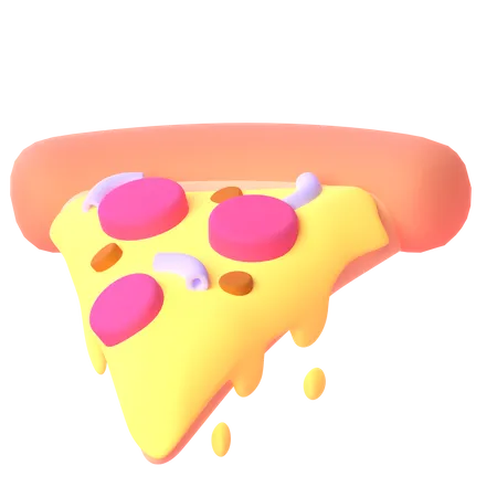 Fatia de pizza  3D Icon