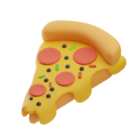 Fatia de pizza  3D Icon