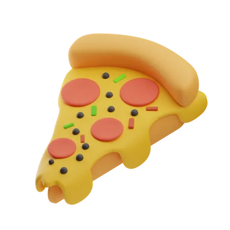 Fatia de pizza  3D Icon