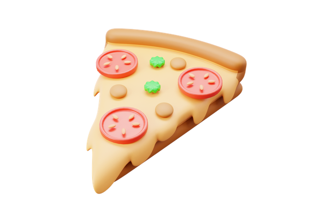 Fatia de pizza  3D Icon