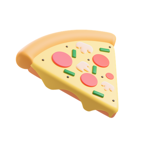 Fatia de pizza  3D Icon