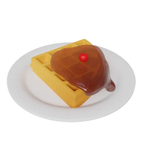 Fatia de waffle  3D Icon