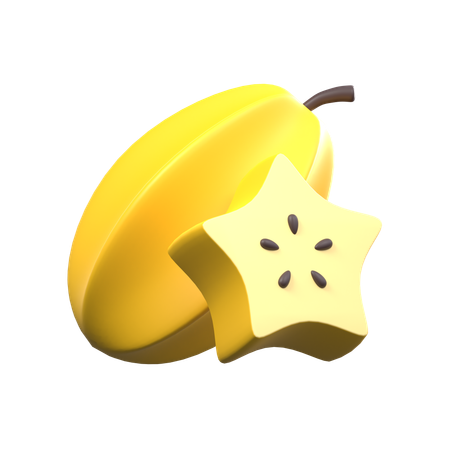 Fatias de carambola  3D Icon