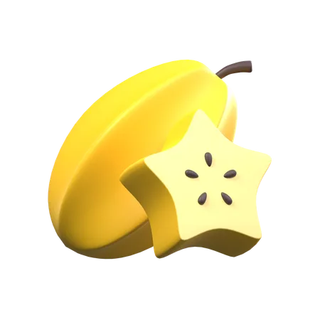 Fatias de carambola  3D Icon