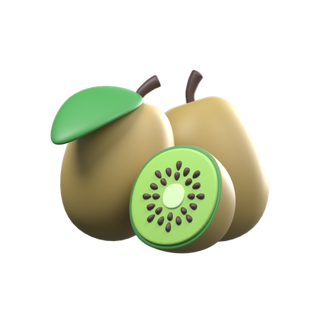 Fatias de kiwi  3D Icon