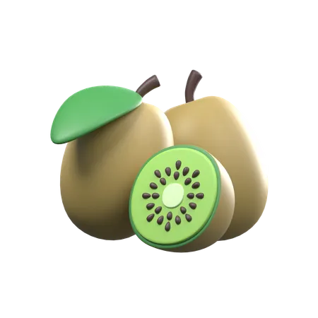 Fatias de kiwi  3D Icon