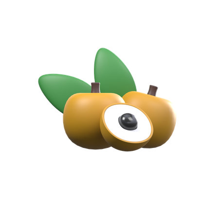 Fatias de longan  3D Icon