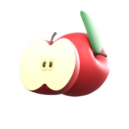 Fatias de maçã  3D Icon