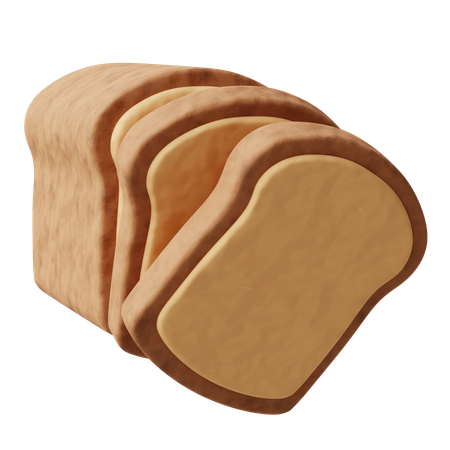 Fatias de pão  3D Icon