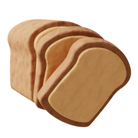 Fatias de pão  3D Icon