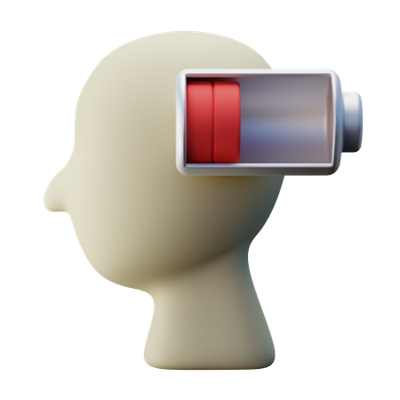 Fatigue mentale  3D Illustration