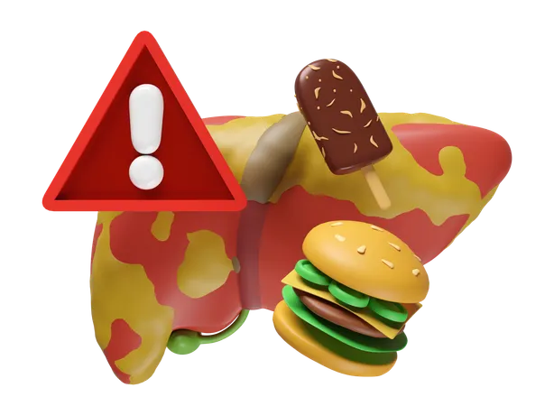Fatty Liver Disease  3D Icon