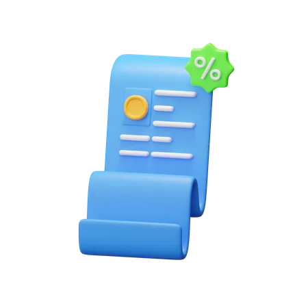 Fatura  3D Icon