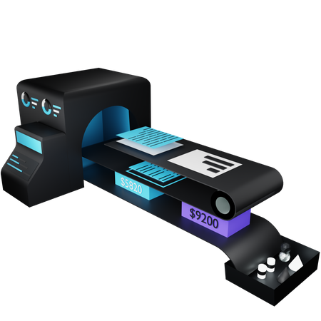 Fatura on-line  3D Icon