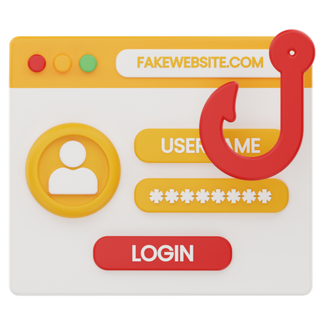 Fausse page de connexion  3D Icon