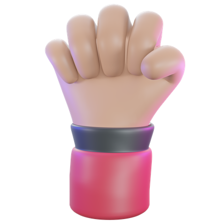 Faust Handbewegung  3D Icon