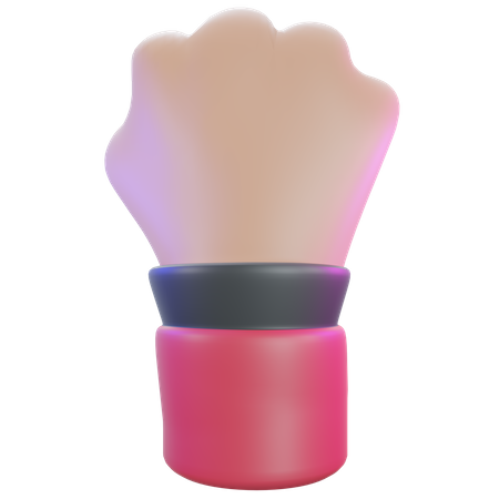 Faust Handbewegung  3D Icon