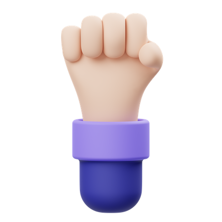 Faust Handbewegung  3D Icon
