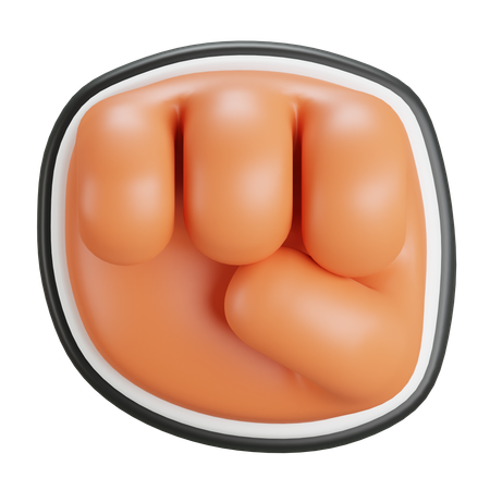Faustschlag-Geste  3D Icon