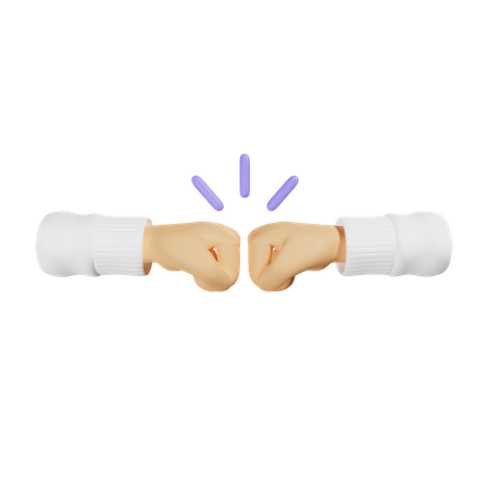 Fauststoß-Handbewegung  3D Icon