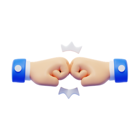 Fauststoß-Handbewegung  3D Icon