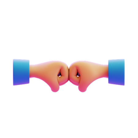 Faustwurf-Handbewegung  3D Icon