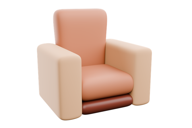 Fauteuil  3D Icon