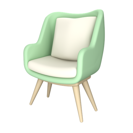 Fauteuil  3D Icon