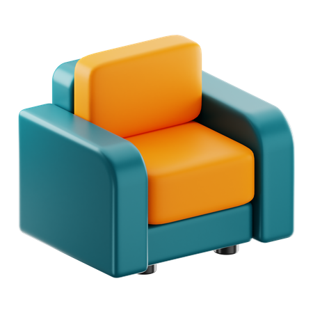 Fauteuil  3D Icon