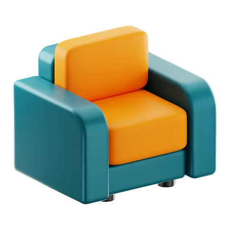 Fauteuil  3D Icon