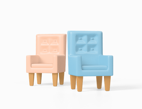 Fauteuil  3D Icon