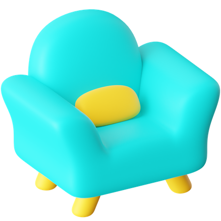 Fauteuil  3D Icon