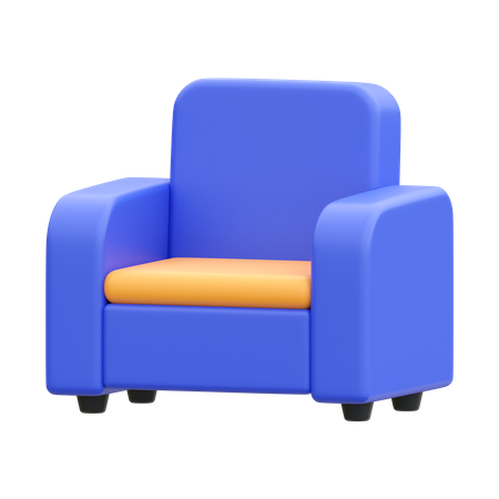 Fauteuil  3D Icon