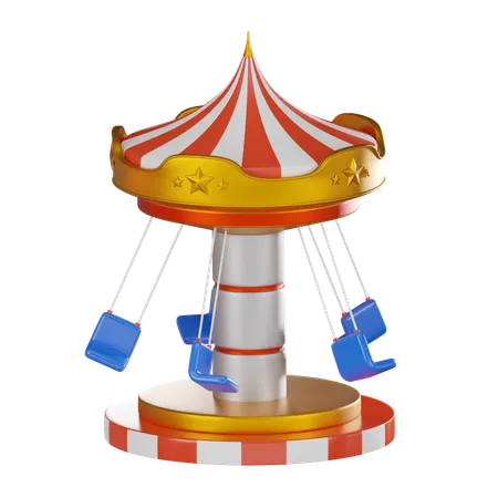 Chaise carrousel  3D Icon