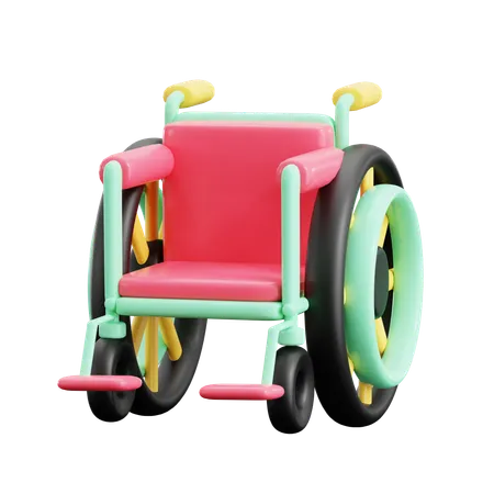 Fauteuil roulant  3D Icon