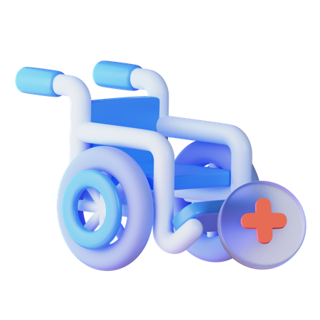 Fauteuil roulant  3D Icon