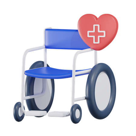 Fauteuil roulant  3D Icon